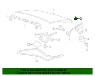 Ford Crown Victoria Deck Lid Stop 17 X 15 Buffer - 2004 Mercury Marauder (W708838S300).png
